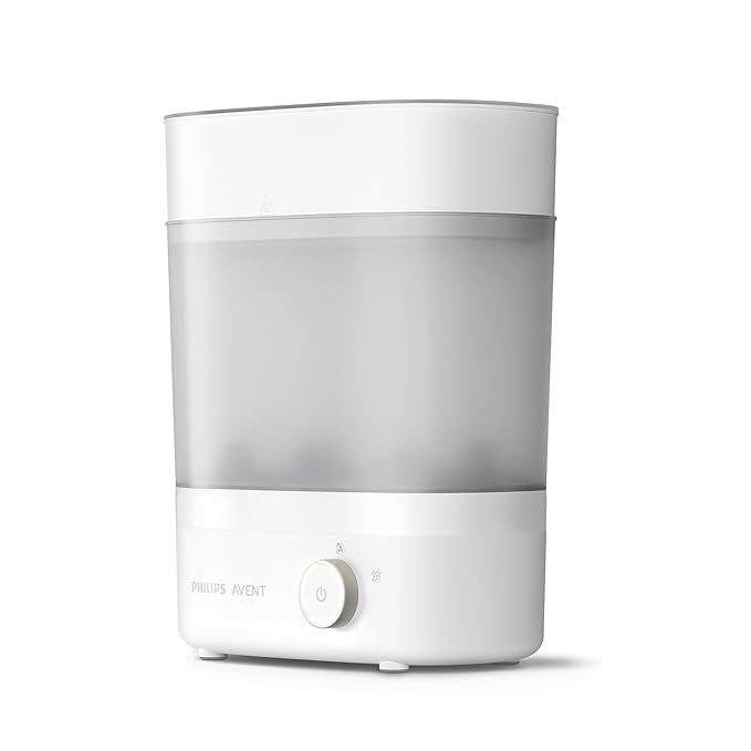 Philips Avent Premium Sterilizer and Dryer SCF293 6-Bottle Capacity Steam Kills 99.9% Germs Auto Shut-Off