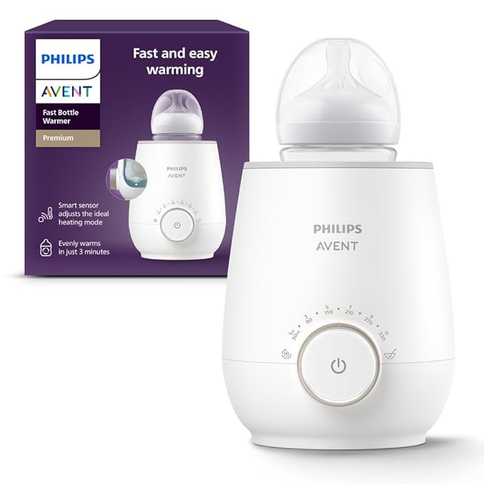 Philips Avent Premium Fast Bottle Warmer SCF358 Smart Temperature Control Water Bath Auto Shut-Off