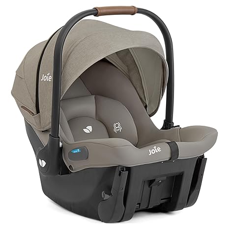 Joie Mint Latch Baseless Infant Car Seat Dove | Lightweight No-Base i-Size R129 Rigid LATCH - Pun & Naya