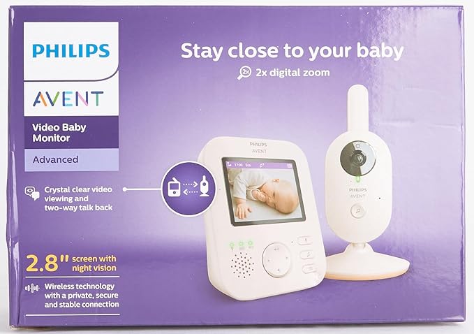 Philips AVENT SCD881/26 — Secure Non-WiFi Baby Monitor with 2.8" Display & Night Vision
