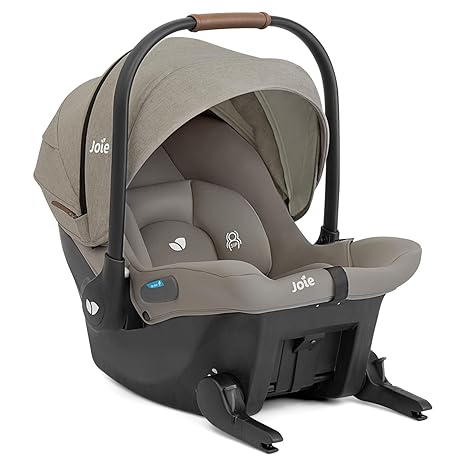 Joie Mint Latch Baseless Infant Car Seat Dove | Lightweight No-Base i-Size R129 Rigid LATCH - Pun & Naya