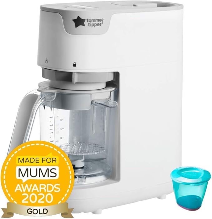 Tommee Tippee Quick-Cook Baby Food Maker – Steam & Blend in Minutes (500 ml Jug)