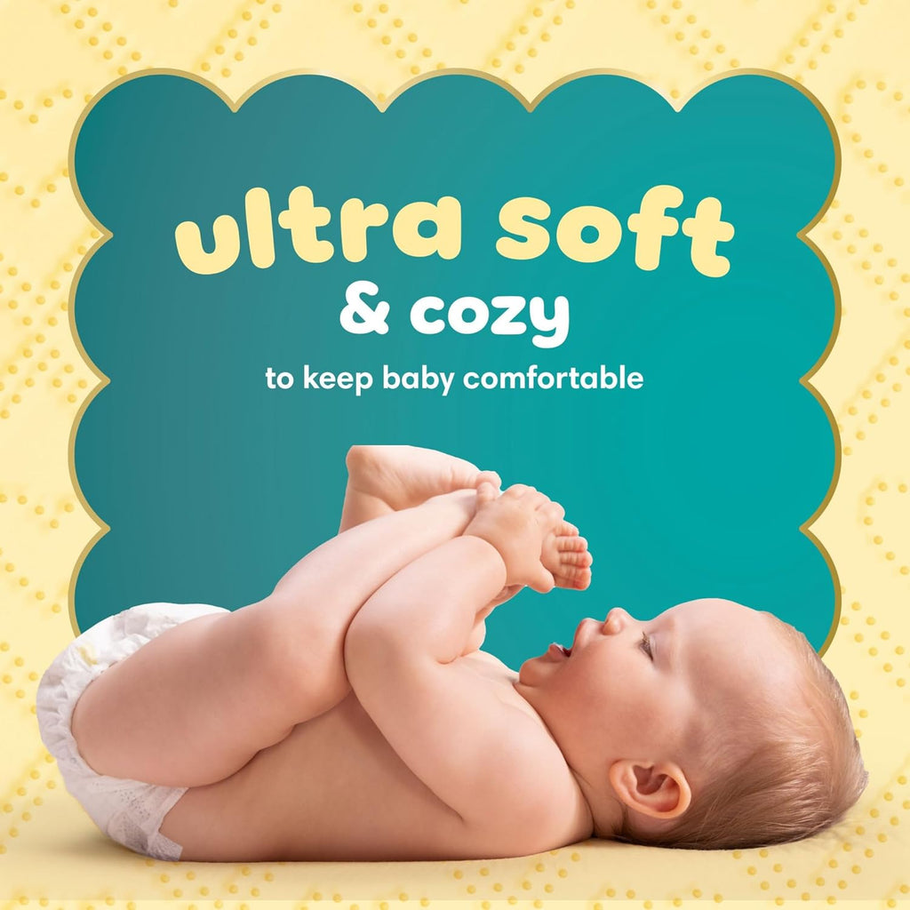 Pampers Swaddlers Size 1 Diapers (8–14 lbs), 198 Count — Soft, Absorbent & Skin-Safe | Pun & Naya