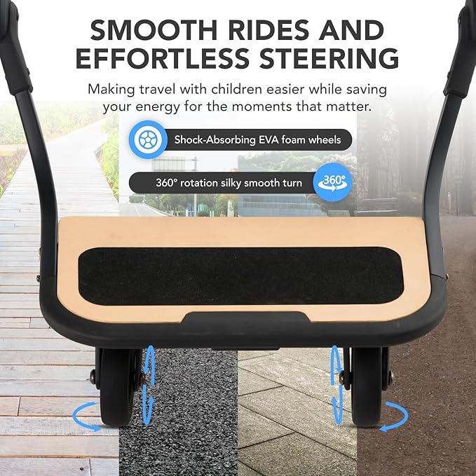 UPPAbaby Vista Stroller Board Rider Board for Vista V2 V3 55lbs Capacity Non-Skid Surface Quick Attach