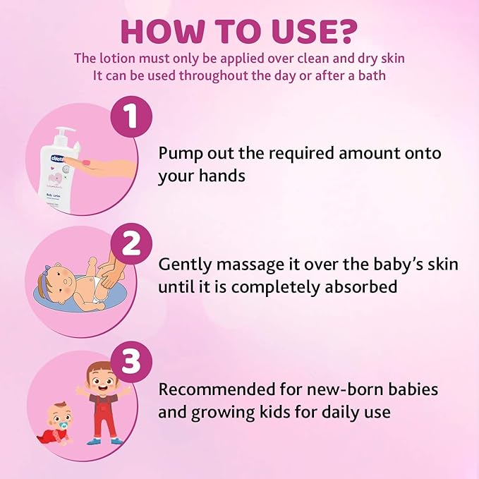 Chicco Baby Moments Body Lotion 500ml Sweet Almond Milk Vitamin E Fragrance Free for Newborn Sensitive Skin