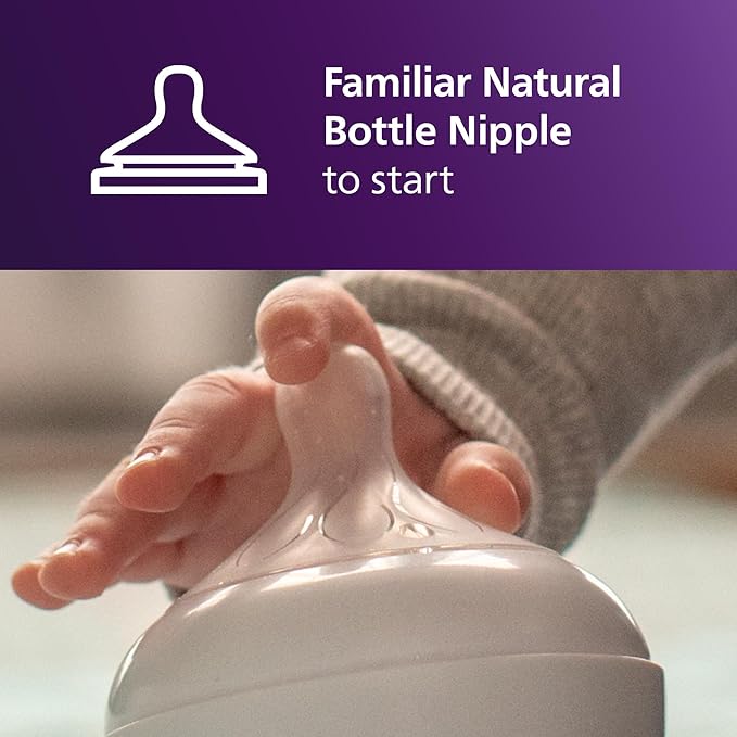 Philips Avent Natural Trainer Cup 5oz with Flow 5 Nipple & Soft Spout SCF263/01 for 4+ Months