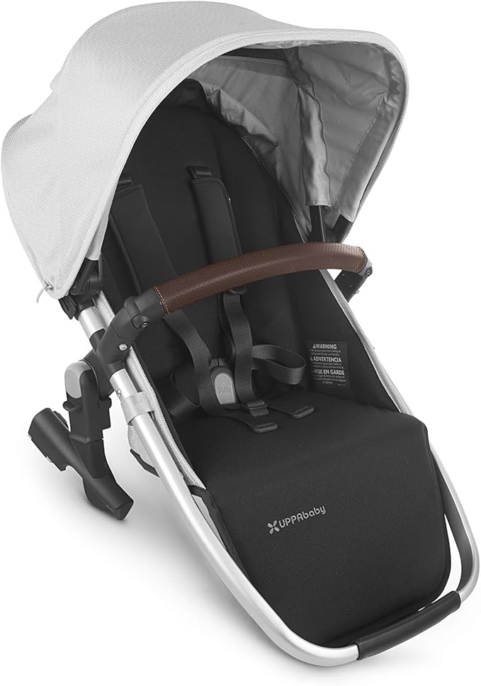 UPPAbaby RumbleSeat V2 Bryce White Marl Silver Chestnut Leather for VISTA CRUZ V2 V3
