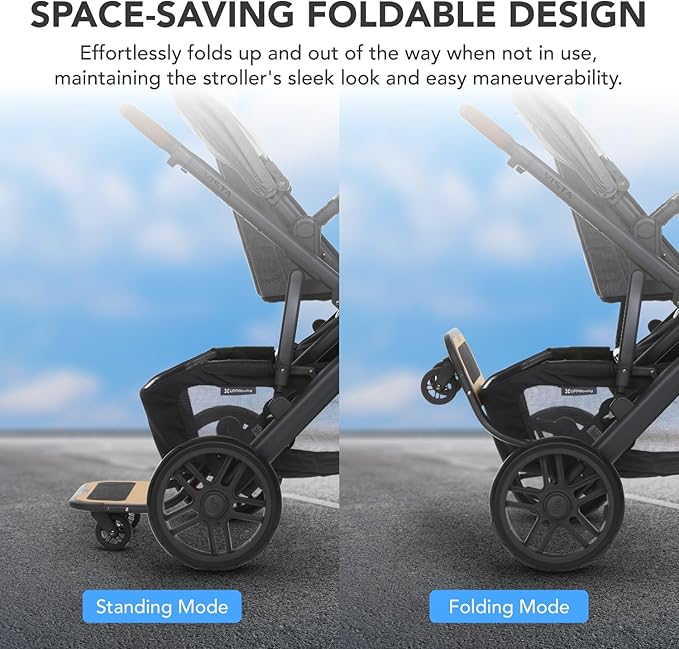 UPPAbaby Vista Stroller Board Rider Board for Vista V2 V3 55lbs Capacity Non-Skid Surface Quick Attach