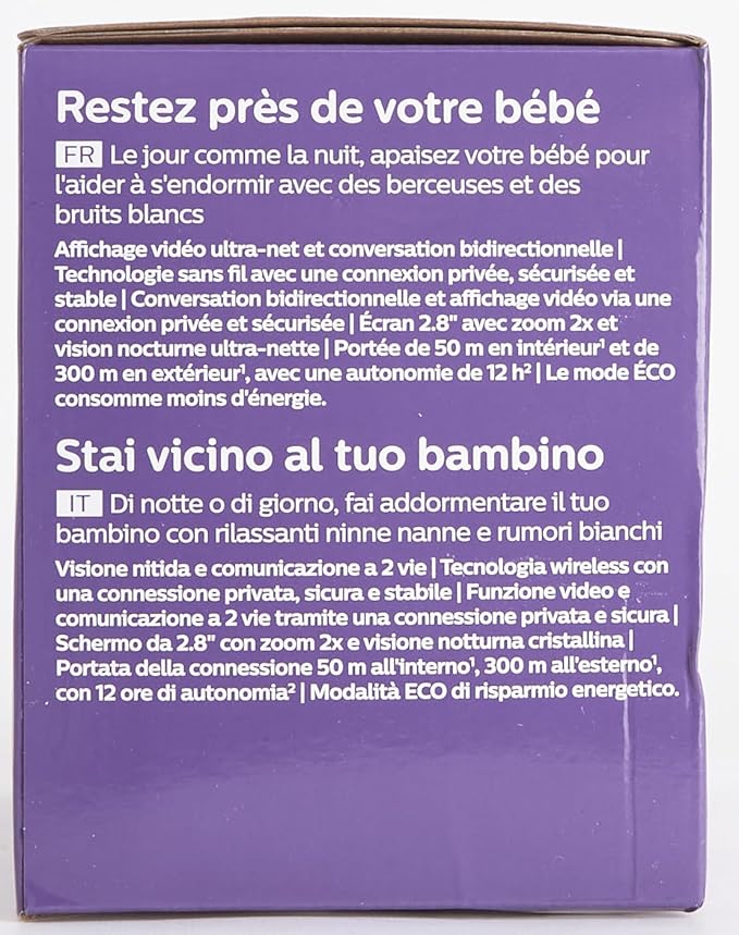 Philips AVENT SCD881/26 — Secure Non-WiFi Baby Monitor with 2.8" Display & Night Vision