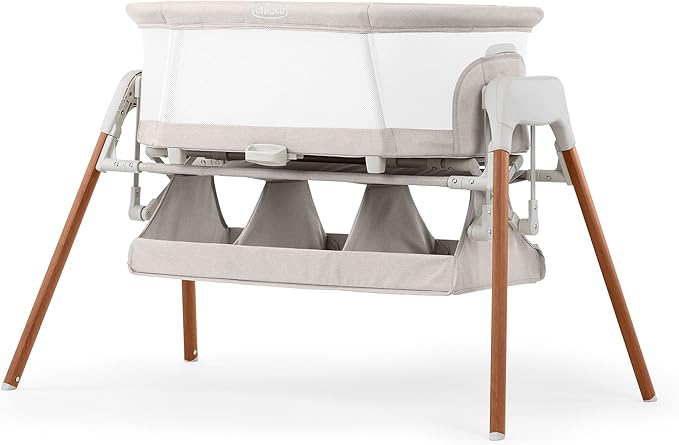 Chicco LullaGlide Plus Electronic Gliding Bassinet Serene Beige | Portable 3-in-1 with Vibration & Sounds - Pun & Naya