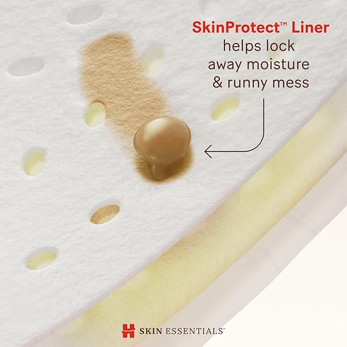 Huggies Skin Essentials Size 1 Diapers 8-14 lbs 84 Count Hypoallergenic Fragrance Free for Sensitive Skin