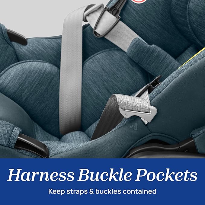 Chicco KeyFit Max ClearTex Infant Car Seat 2025 + Base | Extended Rear-Facing 35 lbs No Chemicals - Pun & Naya