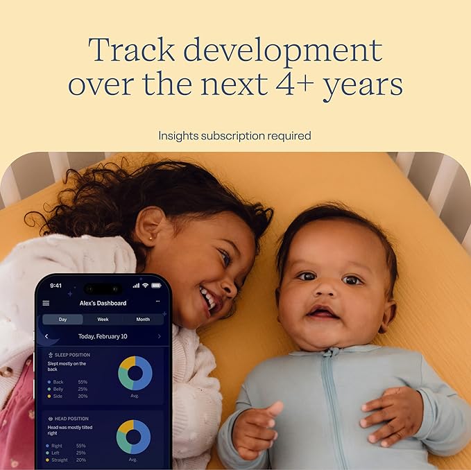 Nanit Pro Smart Baby Monitor – 1080p Wi-Fi Camera, Smart Alerts, Night Vision & 2-Way Audio