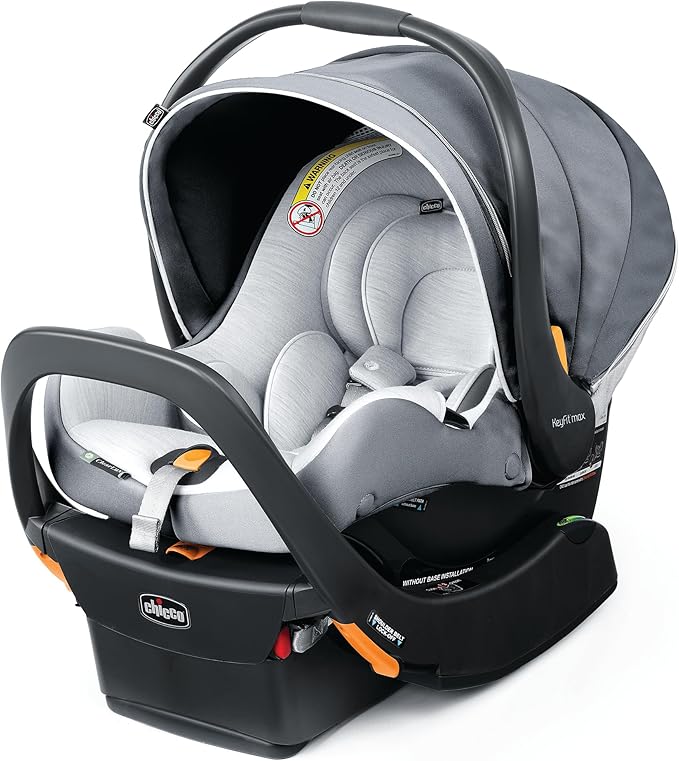 Chicco KeyFit Max ClearTex Infant Car Seat 2025 + Base | Extended Rear-Facing 35 lbs No Chemicals - Pun & Naya