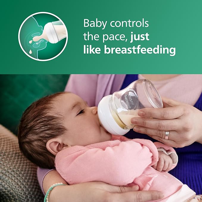 Philips Avent Natural Glass Bottle Baby Gift Set SCD858/01 3 Bottles + Soother + Brush Premium Newborn Starter