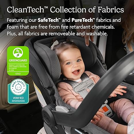 UPPAbaby Mesa V2 Infant Car Seat Greyson (Charcoal Mélange) + Base & Infant Insert | SmartSecure Easy Install - Pun & Naya