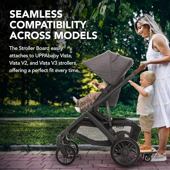 UPPAbaby Vista Stroller Board Rider Board for Vista V2 V3 55lbs Capacity Non-Skid Surface Quick Attach