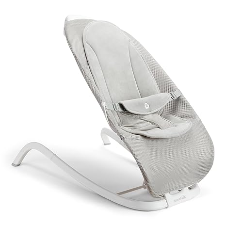 Munchkin Electric Baby Bouncer & Rocker Grey | Automatic Bounce Digital Touch Display 3 Recline - Pun & Naya