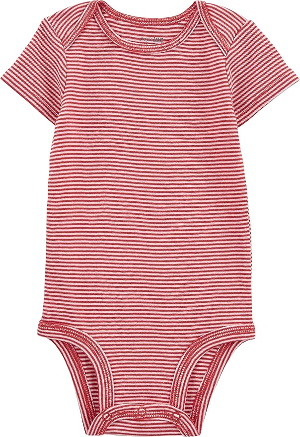 Simple Joys by Carter’s Baby Boys’ 6-Pack Short-Sleeve Bodysuits – Soft Cotton Everyday Essentials
