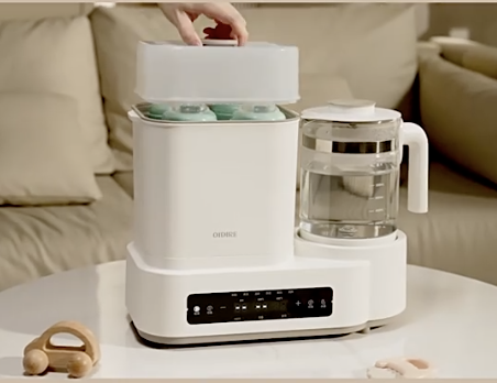 OIDIRE All-Glass Baby Bottle Sterilizer & Warmer 3-in-1 | Steam Sterilizer, Dryer, Constant Temperature Warmer