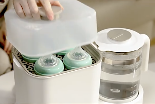 OIDIRE All-Glass Baby Bottle Sterilizer & Warmer 3-in-1 | Steam Sterilizer, Dryer, Constant Temperature Warmer