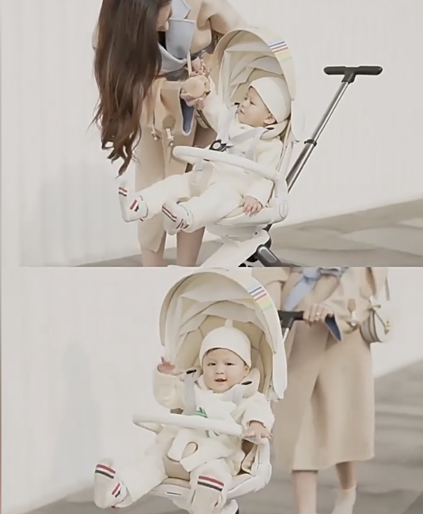 BeBeBus Ultra-Lightweight Foldable 2-Way Stroller | High-View Convertible Reversible Baby Pushchair