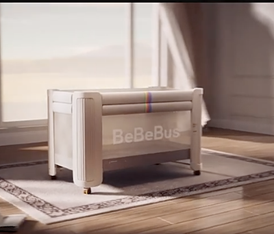 BeBeBus Dream Builder Baby Bed | Multi-functional Foldable Cot with Bedside Extension & Ventilation