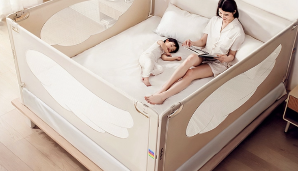 BeBeBus Baby Bed Rail | Seamless Fit Height-Adjustable Safety Guard for Toddlers