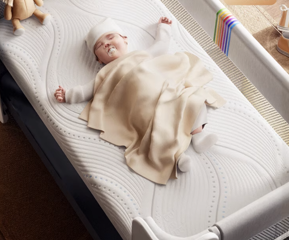 BeBeBus Spine Care Baby Cot Mattress | Newborn Supportive Folding Hard Mattress